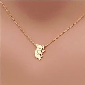 Beautiful Gold Plated Koala Bear Necklace